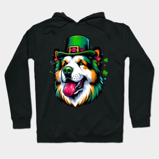 Central Asian Shepherd Dog Celebrates Saint Patrick's Day Hoodie